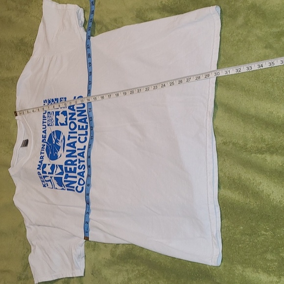 Gildan Unisex White Short Sleeve Tshirt Blue Martin County Coastal Florida XL - Picture 3 of 9